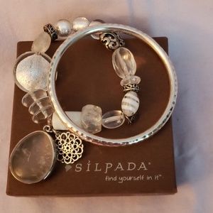 Silpada Liquidy Stretch  & Sterling silver bangle